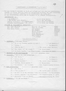 1970 kerstconcert programma